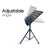 Adjustable Stage Stand Heavy Duty Large Metal Music Sheet Conductor Folding 80-145cm Height