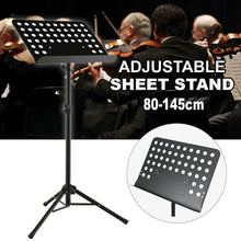 Load image into Gallery viewer, Adjustable Stage Stand Heavy Duty Large Metal Music Sheet Conductor Folding 80-145cm Height
