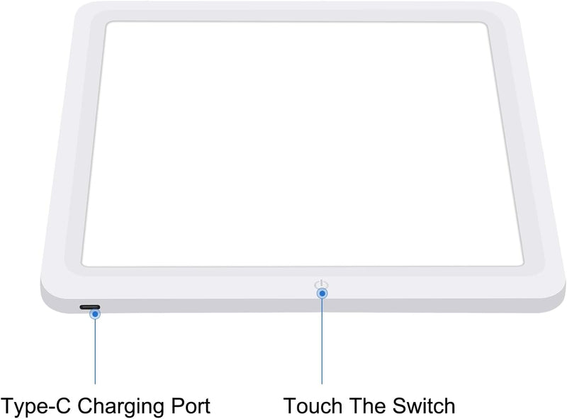 PULUZ LED Shadowless Light Panel,29cm Brighten Bottom LED Lamp Combined with 30cm Light Box Photography for Small Product,26cm x 26cm Effective Area