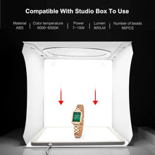 Load image into Gallery viewer, PULUZ LED Shadowless Light Panel,29cm Brighten Bottom LED Lamp Combined with 30cm Light Box Photography for Small Product,26cm x 26cm Effective Area

