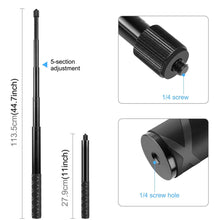 Load image into Gallery viewer, PULUZ PU-817 Motorcycle Bike Selfie Stick Handlebar Mount Bracket T6D4 (Invisible Stick) for Insta 360
