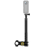 PULUZ PU-817 Motorcycle Bike Selfie Stick Handlebar Mount Bracket T6D4 (Invisible Stick) for Insta 360