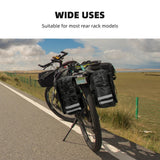 Cycling Double Side Rear Rack 23L Bike 2 In 1 Camo Trunk Bag Bicycle Tail Seat Pannier Carrier Bag