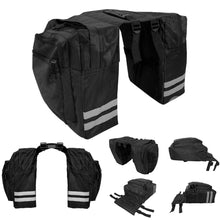 Load image into Gallery viewer, Cycling Double Side Rear Rack 23L Bike 2 In 1 Camo Trunk Bag Bicycle Tail Seat Pannier Carrier Bag
