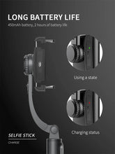 Load image into Gallery viewer, Handheld Gimbal 1-Axis Stabilizer for Smartphone Bluetooth Remote Control Selfie Stick Tripod Stand for iPhone Android Mobile (Q08)
