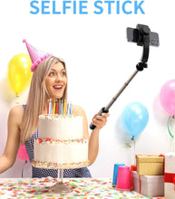 Load image into Gallery viewer, Handheld Gimbal 1-Axis Stabilizer for Smartphone Bluetooth Remote Control Selfie Stick Tripod Stand for iPhone Android Mobile (Q08)
