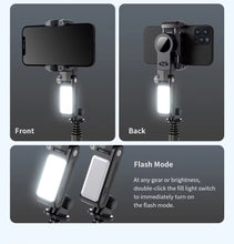 Load image into Gallery viewer, Auto Face Tracking 360° Gimbal Bluetooth Stabilizer Flexible Selfie Stick Tripod LED Fill Light - Q18
