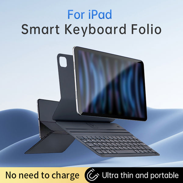 Bluetooth Wireless Smart Keyboard Folio Slim Case with Keyboard for iPad Air 11, Air 5/4 Pro 11