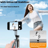 Handheld Selfie Stick Remote 1.7M Adjustable Tripod Anti-shake Stabilizer With Bluetooth Remote