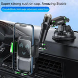 Stable Long Robotic Arm Large Suction Cup] Cell Phone Mount, Universal Multiple Joints Adjustable Suction Cup Phone Holder for Car/Truck, Fit for Most Smartphones