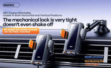 Load image into Gallery viewer, REMAX RM-C04 15W Fast Car Wireless Charger &amp; Holder w Dash Mount/Air Vent Anti Fall Set
