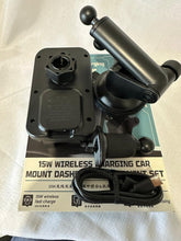 Load image into Gallery viewer, REMAX RM-C04 15W Fast Car Wireless Charger &amp; Holder w Dash Mount/Air Vent Anti Fall Set
