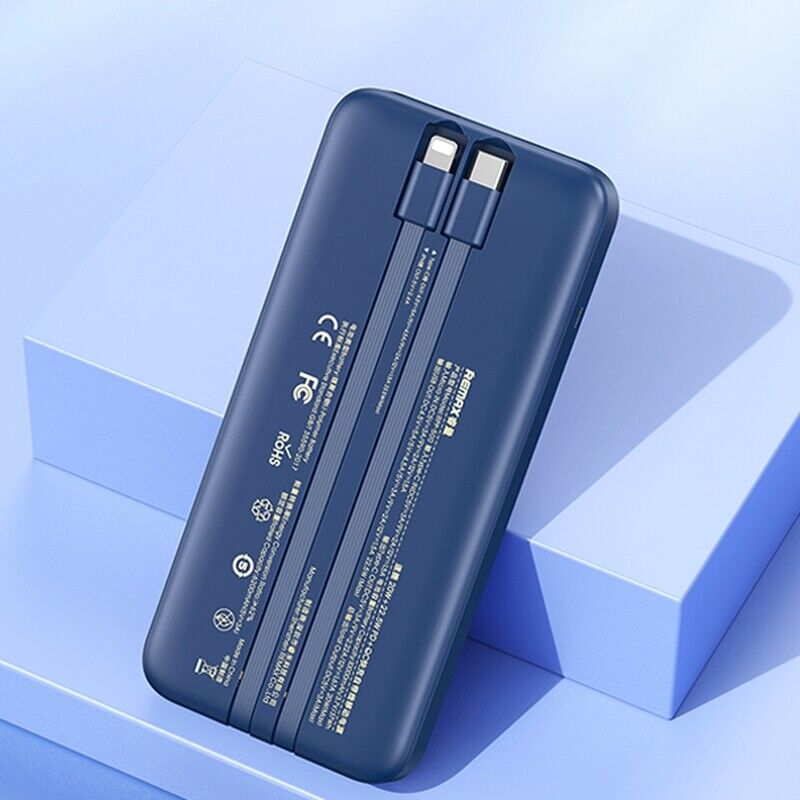 Remax RPP-513 Power Bank 20000mAH PD20W Quick Charge 3.0 Fast Charging with Cables & LED Light