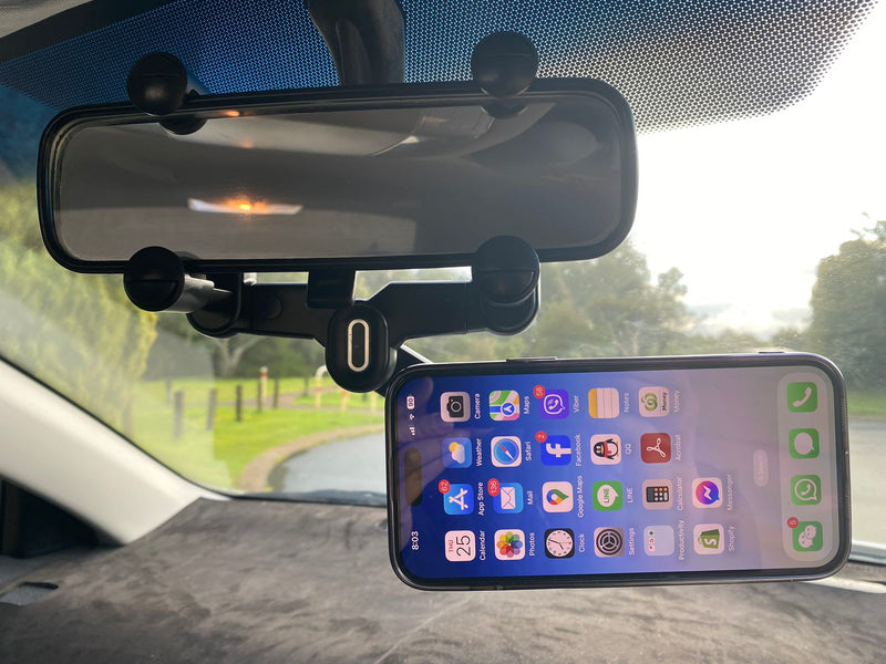 360° Rotate Multi Angle Adjustment Magnetic Phone Holder for Rear View Mirror