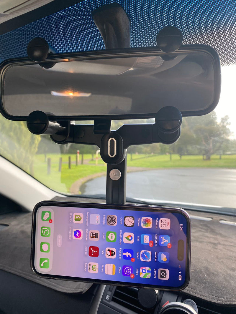 360° Rotate Multi Angle Adjustment Magnetic Phone Holder for Rear View Mirror