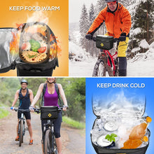 Load image into Gallery viewer, RZAHUAHU Bicycle Bag Bike Pannier, Cycling Insulated Bike Cooler Bag Water Resistant Pannier with Bike Phone Mount (YA-469)
