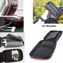 Load image into Gallery viewer, Universal 360° Waterproof Phone Case for Motorcycle Rearview Mirror Support for size up to 16.2cmx9cm
