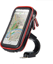 Load image into Gallery viewer, Universal 360° Waterproof Phone Case for Motorcycle Rearview Mirror Support for size up to 16.2cmx9cm
