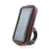 Universal 360° Waterproof Phone Case for Motorcycle Rearview Mirror Support for size up to 16.2cmx9cm