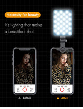 Load image into Gallery viewer, Bafang ST-196 rgb led video camera light, portable clip on panel light for camera/phone/laptop/tablet/computer 2500-9000k
