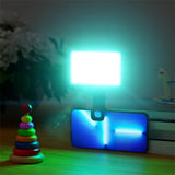 Bafang ST-196 rgb led video camera light, portable clip on panel light for camera/phone/laptop/tablet/computer 2500-9000k