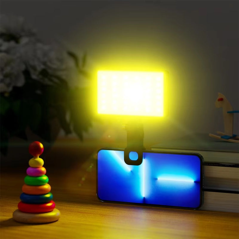 Bafang ST-196 rgb led video camera light, portable clip on panel light for camera/phone/laptop/tablet/computer 2500-9000k