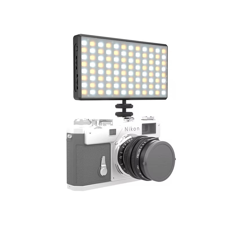 Bafang ST-196 rgb led video camera light, portable clip on panel light for camera/phone/laptop/tablet/computer 2500-9000k