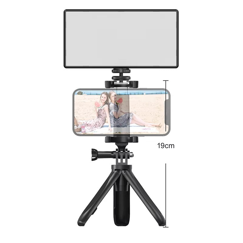 Bafang ST-196 rgb led video camera light, portable clip on panel light for camera/phone/laptop/tablet/computer 2500-9000k