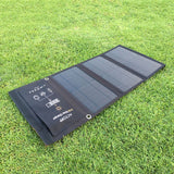 Solar Charger 21W Dual USB Port Foldable Solar Panels For Outdoor Camping Hiking