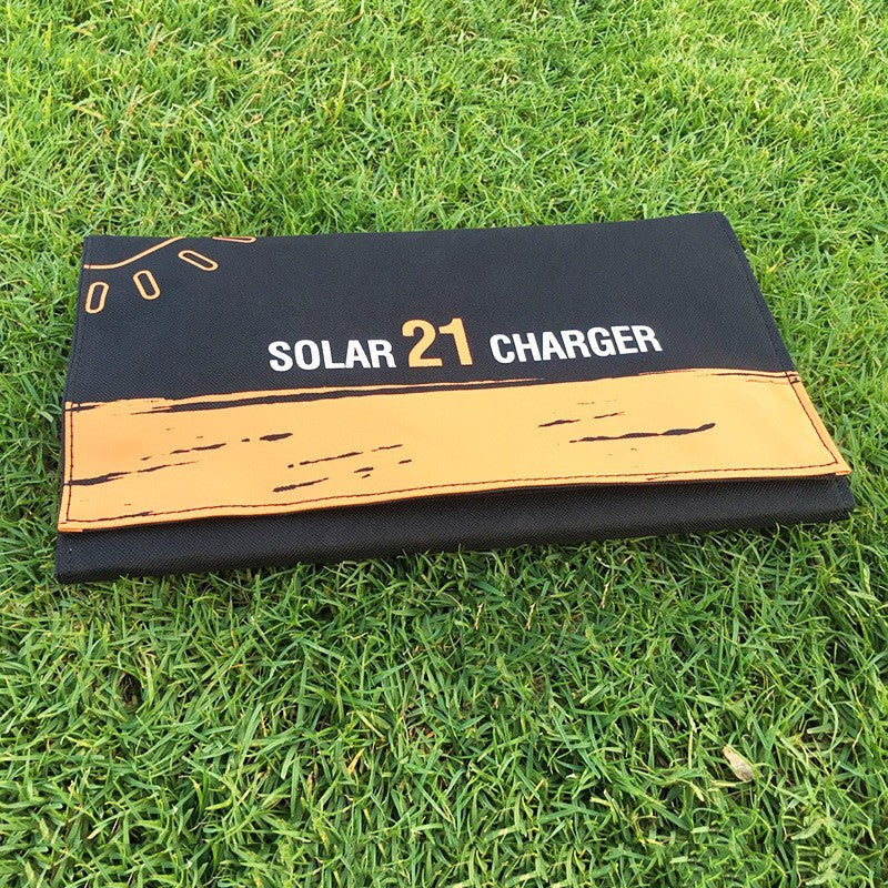 Solar Charger 21W Dual USB Port Foldable Solar Panels For Outdoor Camping Hiking