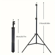 Load image into Gallery viewer, Universal Flexible Angle Height Adjustable Tripod with Goose Neck and 360° Rotatable Phone Clip
