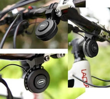 Load image into Gallery viewer, Electric Bike Horn Electronic Bicycle Bell 120 DB Waterproof 3 Sound Modes with Rechargeable Battery
