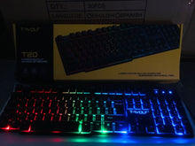 Load image into Gallery viewer, T-wolf Tf200 Gaming Keyboard Usb Floating Manipulator Feel Wired Gaming Keyboard And Mouse Set
