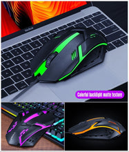 Load image into Gallery viewer, T-wolf Tf200 Gaming Keyboard Usb Floating Manipulator Feel Wired Gaming Keyboard And Mouse Set
