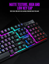 Load image into Gallery viewer, T-wolf Tf200 Gaming Keyboard Usb Floating Manipulator Feel Wired Gaming Keyboard And Mouse Set
