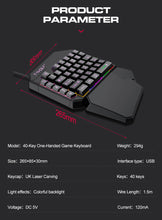 Load image into Gallery viewer, T-WOLF PUB G 5-in-1 Ergonomic LED Keyboard, Gaming LED Mouse, Converter Phone Holder with Mouse Pad Design
