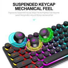 Load image into Gallery viewer, T-WOLF TF270 Colorful USB LED Light Effect Retro Gaming Wired Keyboard And Mouse Set
