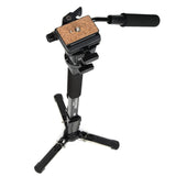 YUNTENG VCT-288RM SLR Camera Monopod Camera Support Foot Hydraulic Head Professional Photography Stand, Height: 1.48m