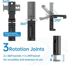 Load image into Gallery viewer, Universal Multipurpose Phone &amp; Tablet Holder for Travel with 360° Multi-Directional Rotation
