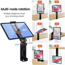 Load image into Gallery viewer, Universal Multipurpose Phone &amp; Tablet Holder for Travel with 360° Multi-Directional Rotation
