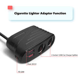 2 Sockets (2x60W) 2 USB Port (QC3.0) & 1 Type C PD 20W Output Car Power Adapter