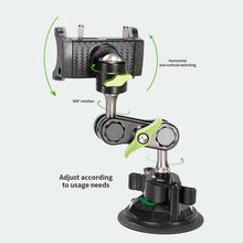 Load image into Gallery viewer, LAN PARTE Heavy Duty Universal Car Large Aluminum Suction Cup Phone 360° Holder Flexible Bracket (Width 9cm)
