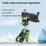 LAN PARTE Heavy Duty Universal Car Large Aluminum Suction Cup Phone 360° Holder Flexible Long Arm