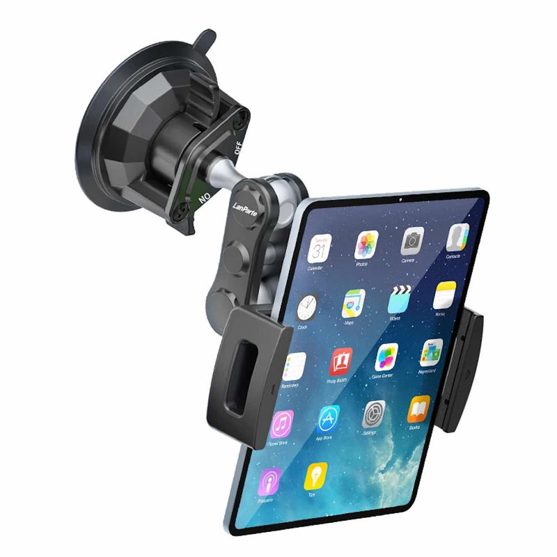 LAN PARTE Universal Car Magic Arm Suction Cup Phone Holder Flexible Bracket for Phone Tablet 12.9"