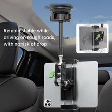 Load image into Gallery viewer, LAN PARTE Heavy Duty Universal Car Large Aluminum Suction Cup Phone Tablet Holder up to 12.9&quot; Long Arm
