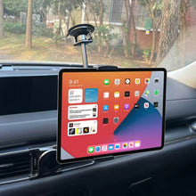 Load image into Gallery viewer, LAN PARTE Heavy Duty Universal Car Large Aluminum Suction Cup Phone Tablet Holder up to 12.9&quot; Long Arm
