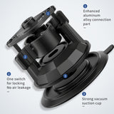 LAN PARTE Heavy Duty Universal Car Large Aluminum Suction Cup Phone Tablet Holder up to 12.9" Long Arm