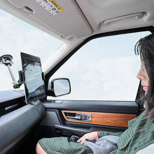 Load image into Gallery viewer, LAN PARTE Heavy Duty Universal Car Large Aluminum Suction Cup Phone Tablet Holder up to 12.9&quot; Long Arm
