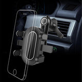 Air Vent Universal 360° Car Phone Mount Holder [Upgraded Anti Fall Metal Clip] Support Bracket Width 11cm