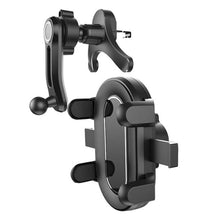 Load image into Gallery viewer, 360° Car Air Vent Phone Mount Holder with Anti Fall Hook Design &amp; Flexible Joint Arm Support Phone Size up to 11cm in Width

